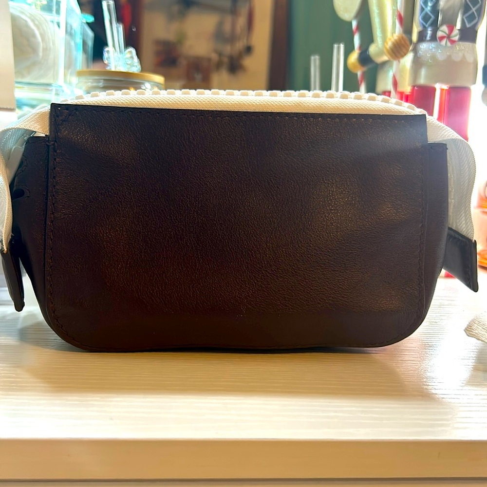 HARMIN NEW YORK-PARIS MADE IN ITALY mini bag. Brown and white. New neve used